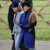 Exclusif - Les princesses Eugenie et Beatrice d'York à la messe de Noël à Sandringham le 25 décembre 2017