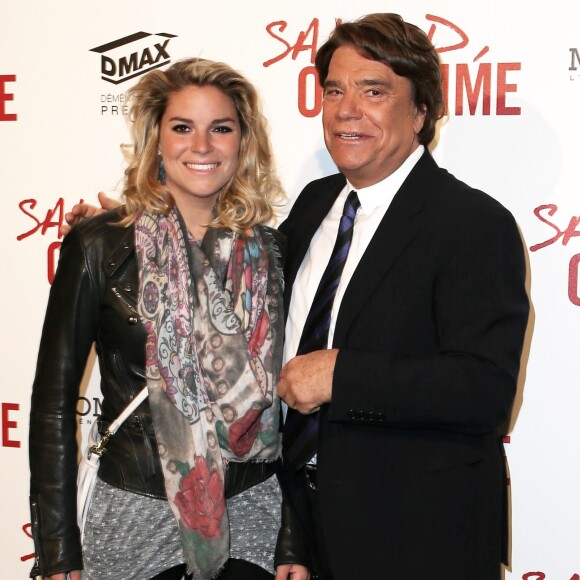 Bernard Tapie et sa fille Sophie - Avant-première de 'Salaud on t'aime' à l'UGC Normandie sur les Champs-Elysées à Paris le 31 mars 2014.