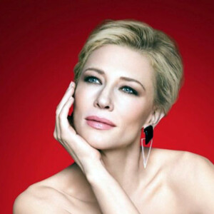 Cate Blanchett pose pour la campagne publicitaire du nouveau parfum de Giorgio Armani "Si". New York, le 21 décembre 2017.