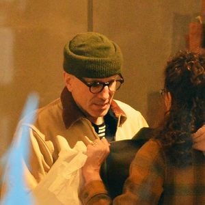 Exclusif - Daniel Day-Lewis et sa femme Rebecca Miller se baladent et font du shopping à New York le 3 janvier 2018.