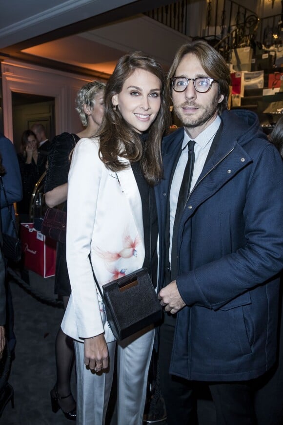 Semi-exclusif - Ophélie Meunier et son compagnon Mathieu Vergne - Dîner de gala de l'association AEM (Un Avenir pour les Enfants du Monde) au bénéfice des enfants du Rwanda organisée par Babeth Djian au Pavillon Ledoyen à Paris, France, le 7 décembre 2017. © Olivier Borde/Bestimage