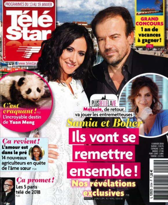 Magazine Télé Star en kiosques le lundi 8 janvier 2018.