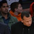 Jennifer Lopez assiste au match des Lakers avec ses enfants Maximilian et Emme et son compagnon Alex Rodriguez, également accompagné de ses enfants Natasha et Ella, à Los Angeles le 5 janvier 2018.