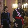 Le roi Felipe VI et la reine Letizia d'Espagne ainsi que Juan Carlos Ier et l'ex-reine Sofia ont assisté à la traditionnelle parade militaire au palais royal, lors de l'Epiphanie, à Madrid le 6 janvier 2018 © Jack Abuin via ZUMA Wire / Bestimage