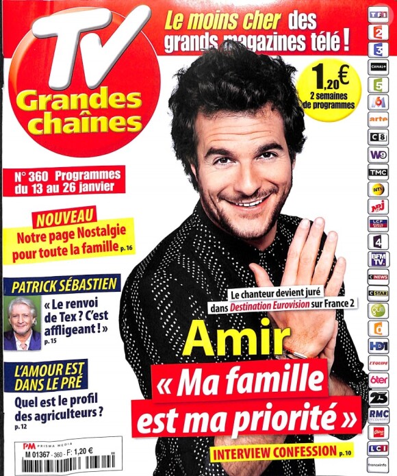 Magazine "TV Grandes Chaînes", en kiosques le 8 janvier 2018.