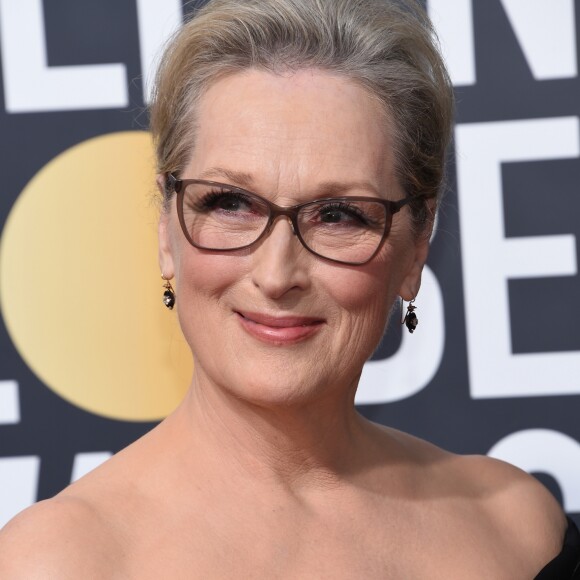 Meryl Streep sur le tapis rouge de la 75ème cérémonie des Golden Globe Awards au Beverly Hilton à Los Angeles, le 7 janvier 2018.