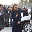 Catherine Kate Middleton (enceinte), duchesse de Cambridge, visite l'école "Reach Academy" à Feltham le 10 janvier 2018.