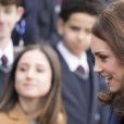 Catherine Kate Middleton (enceinte), duchesse de Cambridge, visite l'école Reach Academy à Feltham le 10 janvier 2018.