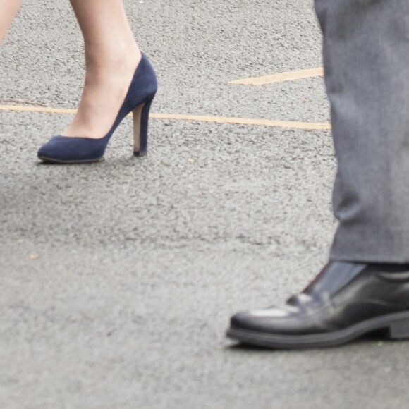 Catherine Kate Middleton (enceinte), duchesse de Cambridge, visite l'école Reach Academy à Feltham le 10 janvier 2018.