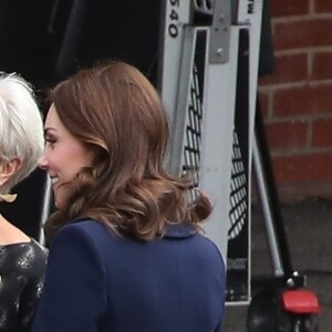 Catherine Kate Middleton (enceinte), duchesse de Cambridge, visite l'école Reach Academy à Feltham le 10 janvier 2018.