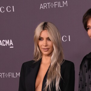 Kim Kardashian et sa mère Kris Jenner à la soirée LACMA Art au musée LACMA à Los Angeles, le 4 novembre 2017 © Chris Delmas/Bestimage