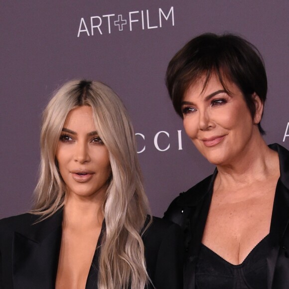 Kim Kardashian et sa mère Kris Jenner à la soirée LACMA Art au musée LACMA à Los Angeles, le 4 novembre 2017 © Chris Delmas/Bestimage