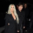 Kim Kardashian et sa mère Kris Jenner arrivent au défilé Alexander Wang lors de la Fashion Week à New York, le 9 septembre 2017