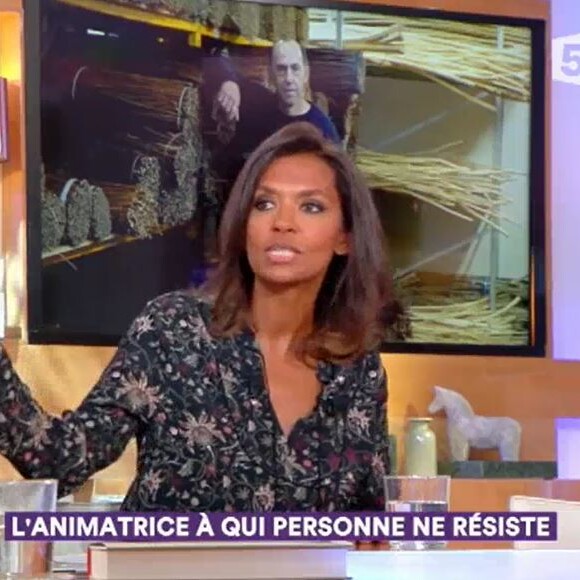 Karine Le Marchand invitée dans "C à vous", 12 janvier 2018, France 5