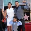 Jennifer Hudson, David Otunga, David Otunga Jr. - Jennifer Hudson recoit son etoile sur le Hollywood Walk of Fame a Hollywood le 13 novembre 2013