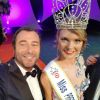 Bernard Montiel, Miss Mayotte et Charlotte Depaepe Miss Flandre - Miss Prestige National, 13 janvier 2018, Saint-Etienne