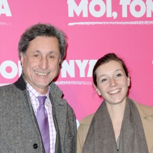Patrick de Carolis et sa fille Joséphine - Avant-première du film "Moi, Tonya" au cinéma l'UGC Normandie à Paris le 15 janvier 2018. © Coadic Guirec/Bestimage