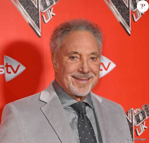 Tom Jones lors du photocall de l'émission The Voice à l'hôtel Ham Yard à Londres le 3 janvier 2018.