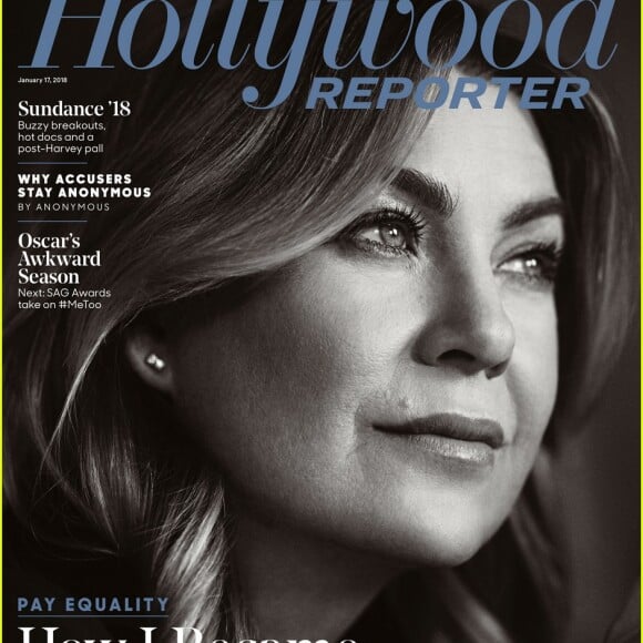 Ellen Pompeo en couverture de The Hollywood Reporter.
