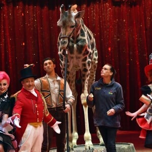 La princesse Stéphanie de Monaco lors du photocall de présentation du 42ème Festival International du Cirque de Monte-Carlo sous le chapiteau de Fontvieille le 16 janvier 2018. © Bruno Bebert / Bestimage