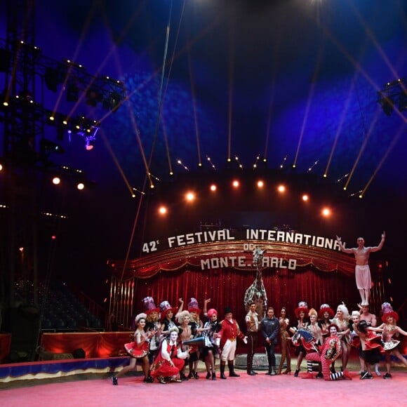 La princesse Stéphanie de Monaco lors du photocall de présentation du 42ème Festival International du Cirque de Monte-Carlo sous le chapiteau de Fontvieille le 16 janvier 2018. © Bruno Bebert / Bestimage