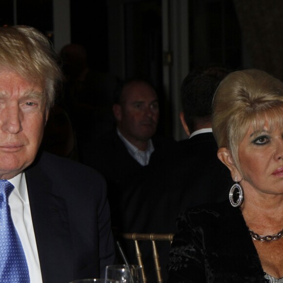 Donald Trump et son ex-femme Ivana Trump lors du 8ème tournoi de golf annuel Eric Trump au Trump National Golf Club Westchester au Briarcliff Manor à New York, le 15 septembre 2014.