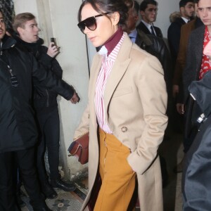 Victoria Beckham - Arrivées du défilé de mode Louis Vuitton homme automne-hiver 2018-2019 au Palais Royal à Paris. Le 18 janvier 2018 © CVS - Veeren / Bestimage