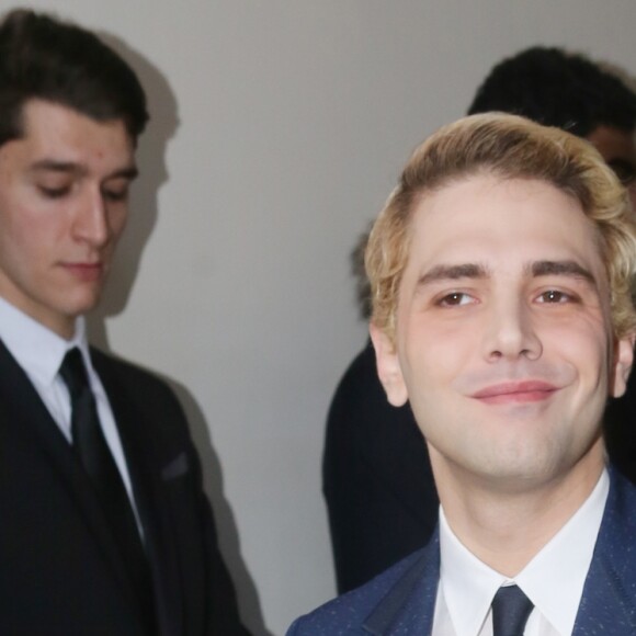 Xavier Dolan - Arrivées du défilé de mode Louis Vuitton homme automne-hiver 2018-2019 au Palais Royal à Paris. Le 18 janvier 2018 © CVS - Veeren / Bestimage
