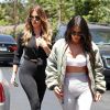 Kim Kardashian et Khloé Kardashian à Studio City, le 26 juillet 2017