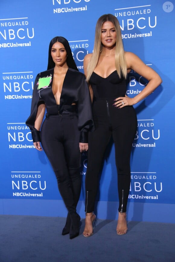 Kim et Khloé Kardashian à la soirée NBC Universal 2017 à New York le 15 mai 2017.