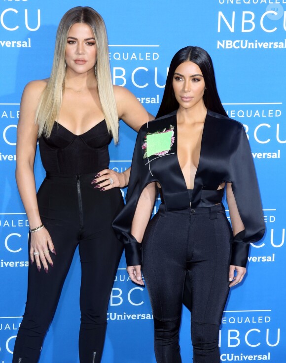 Kim et Khloé Kardashian à la soirée NBC Universal 2017 à New York le 15 mai 2017.