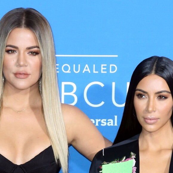 Kim et Khloé Kardashian à la soirée NBC Universal 2017 à New York le 15 mai 2017.