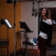 Céline Dion en studio pour enregistrer son nouveau disque en anglais. Décembre 2017