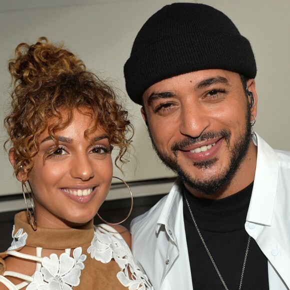 Exclusif - Tal et Slimane - Backstage - Enregistrement de l'émission "Goldman, 40 ans de chansons" à la Seine Musicale à Boulogne-Billancourt, qui sera diffusée le 26 janvier 2018 sur TF1. Le 8 juin 2017 © Cyril Moreau-Veeren Ramsamy / Bestimage