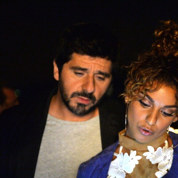 Exclusif - Patrick Fiori et Tal - Backstage - Enregistrement de l'émission "Goldman, 40 ans de chansons" à la Seine Musicale à Boulogne-Billancourt, qui sera diffusée le 26 janvier 2018 sur TF1. Le 8 juin 2017 © Cyril Moreau-Veeren Ramsamy / Bestimage