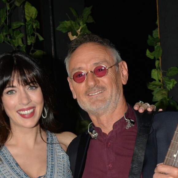 Exclusif - Nolwenn Leroy (enceinte) et Michael Jones - Backstage - Enregistrement de l'émission "Goldman, 40 ans de chansons" à la Seine Musicale à Boulogne-Billancourt, qui sera diffusée le 26 janvier 2018 sur TF1. Le 8 juin 2017 © Cyril Moreau-Veeren Ramsamy / Bestimage