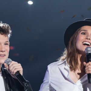 Exclusif  - Lenni Kim et Camille Lou - Enregistrement de l'émission "Goldman, 40 ans de chansons" à la Seine Musicale à Boulogne-Billancourt, qui sera diffusée le 26 janvier 2018 sur TF1. Le 6 juin 2017 © Cyril Moreau-Veeren Ramsamy / Bestimage