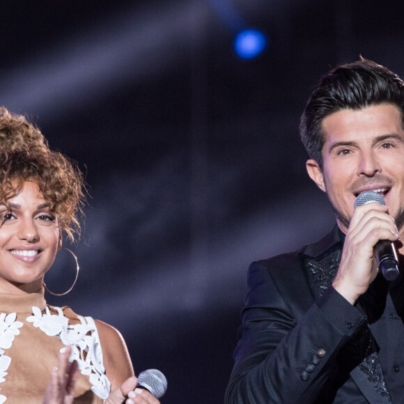 Exclusif - Tal et Vincent Niclo - Enregistrement de l'émission "Goldman, 40 ans de chansons" à la Seine Musicale à Boulogne-Billancourt, qui sera diffusée le 26 janvier 2018 sur TF1. Le 6 juin 2017 © Cyril Moreau-Veeren Ramsamy / Bestimage