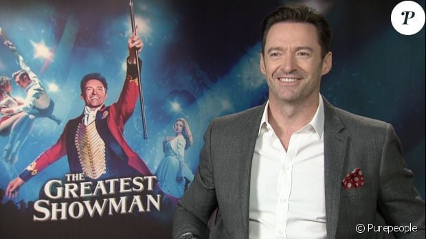 Hugh Jackman en interview avec Purepeople.com pour le film The Greatest Showman.