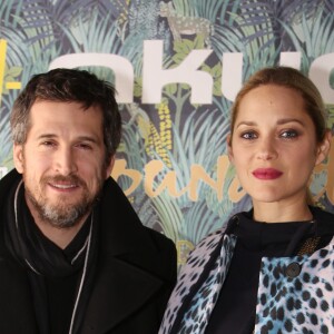 Exclusif - Guillaume Canet et sa compagne Marion Cotillard - Dîner de gala de la fondation Akuo suivi d'un concert privé de M.Chedid avec le collectif LAMOMALI au cabaret Lido, à Paris, France, le 17 janvier 2018. © Denis Guignebourg/Bestimage