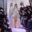 Défilé de mode "Elie Saab", collection Haute-Couture printemps-été 2018, au Pavillon Cambon Capucines. Paris, le 24 janvier 2018