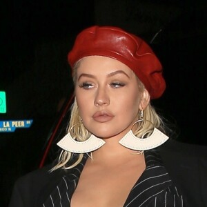 Après : Christina Aguilera a été aperçue dans les rues de West Hollywood, le 24 janvier 2018