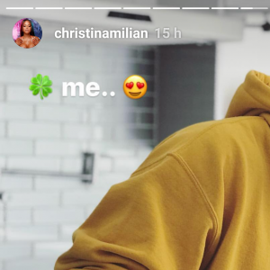 M. Pokora photographié par Christina Milian. Instagram, le 24 janvier 2018.