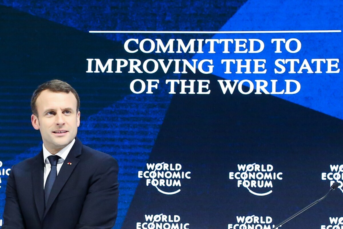 Photo : Le président de la République française Emmanuel Macron lors de ...