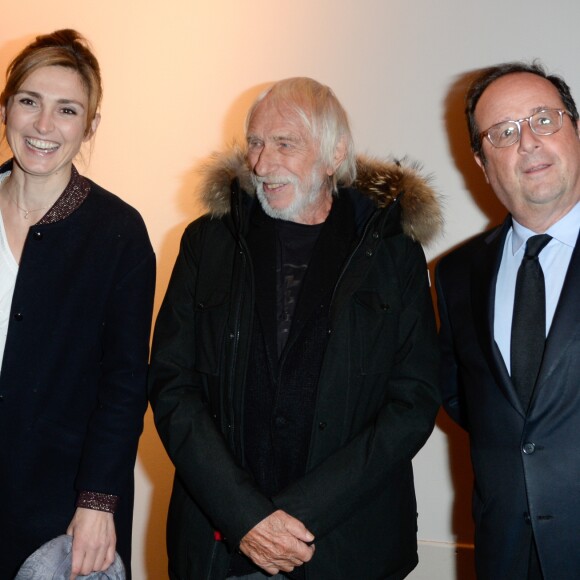 Julie Gayet, Pierre Richard et François Hollande - Première du film documentaire "The Ride" au MK2 Bibliothèque à Paris. Le 26 janvier 2018 © Coadic Guirec / Bestimage