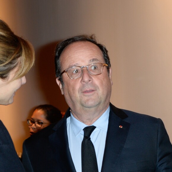 Julie Gayet et François Hollande - Première du film documentaire "The Ride" au MK2 Bibliothèque à Paris. Le 26 janvier 2018 © Coadic Guirec / Bestimage