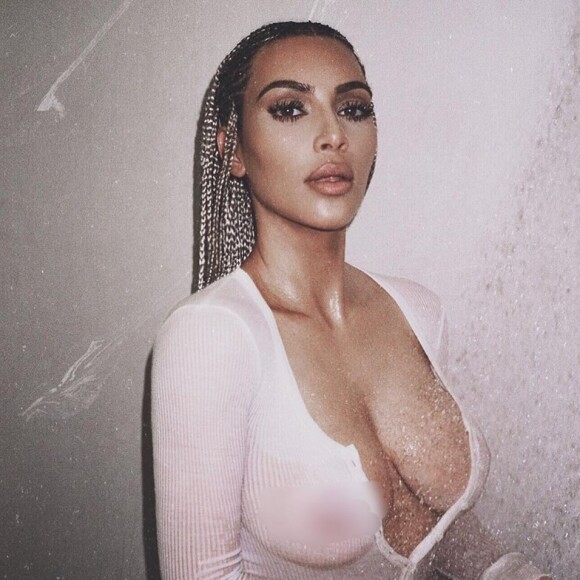 Kim Kardashian photographiée par Marcus Hyde. Janvier 2018.