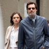 Jim Carrey et Cathriona White dans les rues de New York, le 18 mai 2015