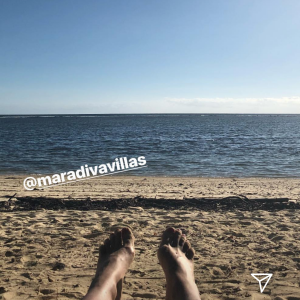 Ophélie Meunier à l'île Maurice, Instagram, 31 janvier 2018