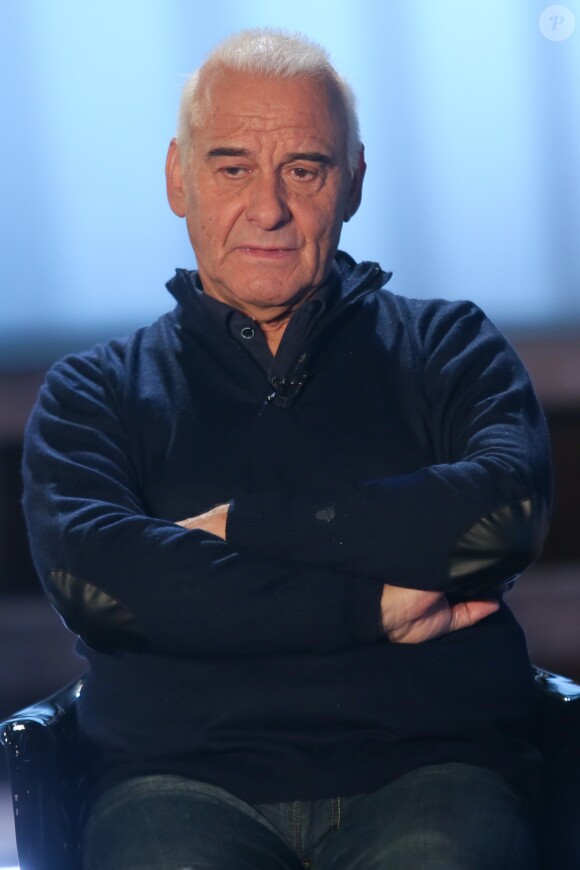 Semi- Exclusif - Michel Fugain - Enregistrement de l'émission "Animaux Stars" qui sera diffusée le 20 janvier 2018 sur la chaine "Animaux" au Bastille Design Center à Paris. Le 28 novembre 2017 © CVS / Bestimage